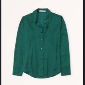Abercrombie Satin Button Up Shirt